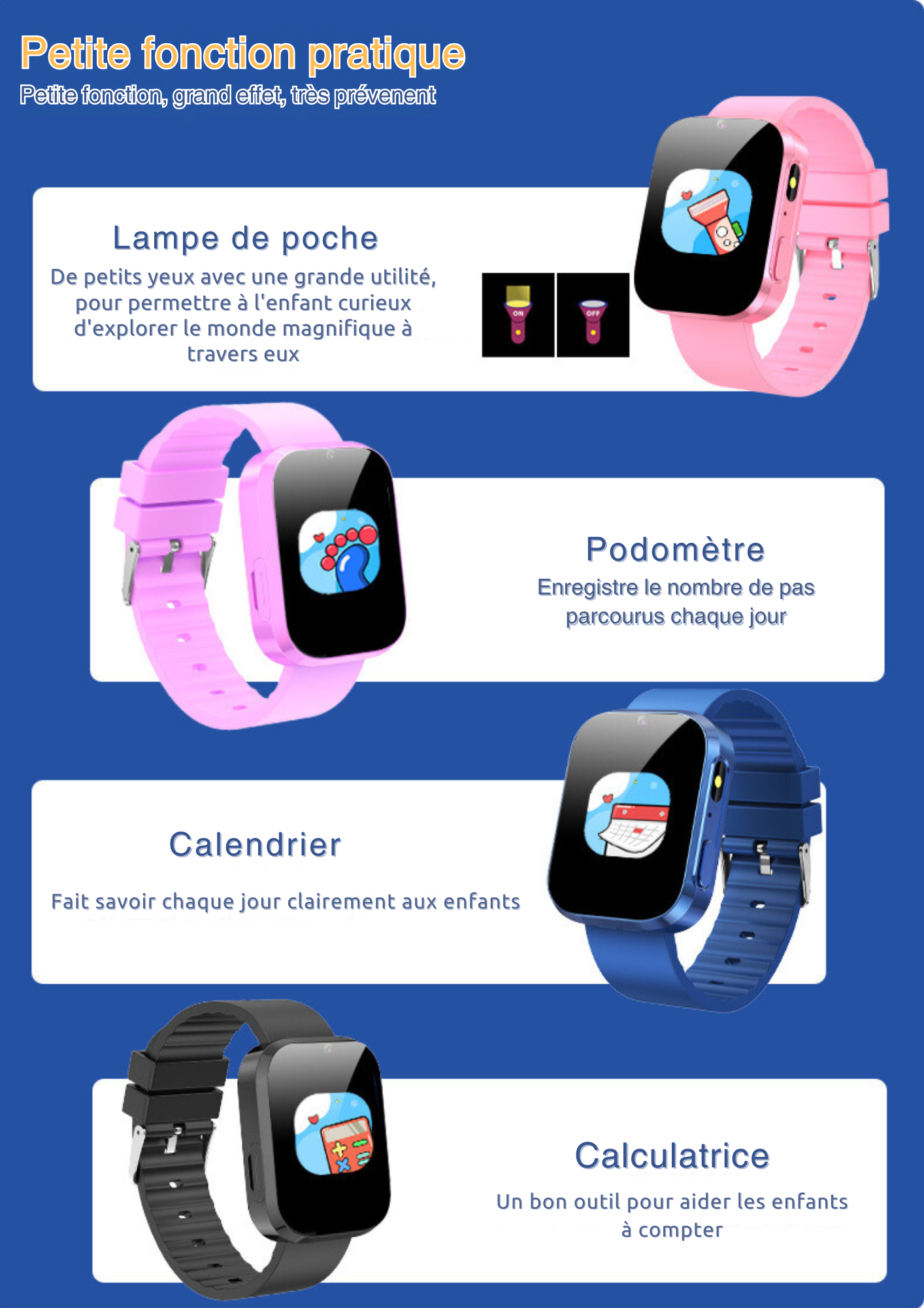 LSKIDS 3 montre connectée enfant sans sim sans téléphone